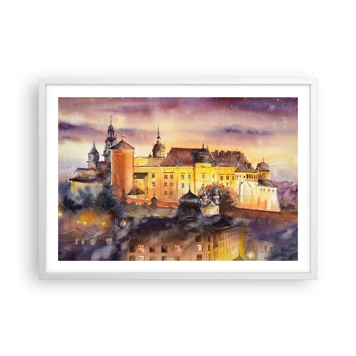 Poster in einem weißen Rahmen - Geschichte und Märchen - 70x50 cm