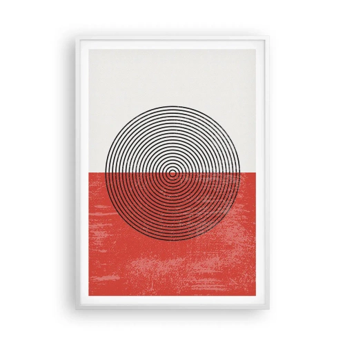 Poster in einem weißen Rahmen - Auf den Punkt gebracht - 70x100 cm