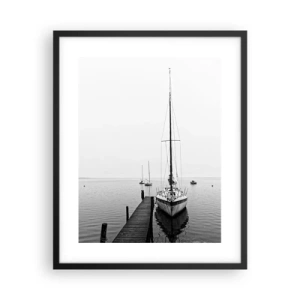 Poster in einem schwarzem Rahmen - Bereit zu gehen - 40x50 cm