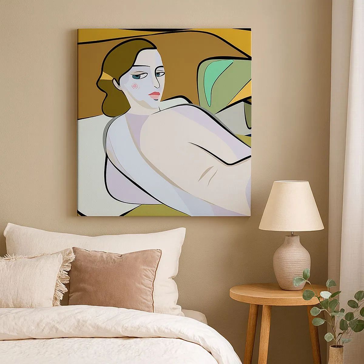 Bild auf Leinwand - Leinwandbild - Intimes Porträt - 30x30 cm