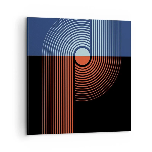 Bild auf Leinwand - Leinwandbild - In einer geometrischen Umarmung - 50x50 cm