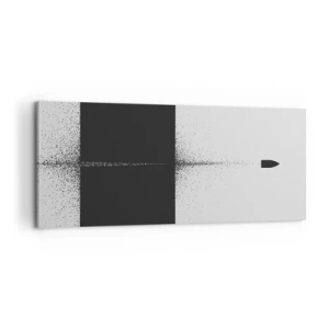 Bild auf Leinwand - Leinwandbild - Direkt zum Ziel - 100x40 cm