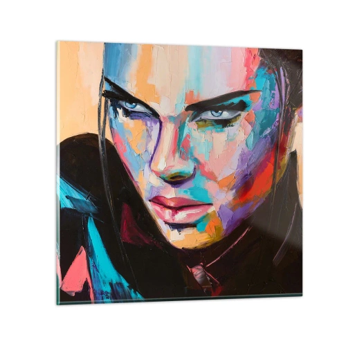 Glasbild - Bild auf glas - Wild im Herzen - 60x60 cm