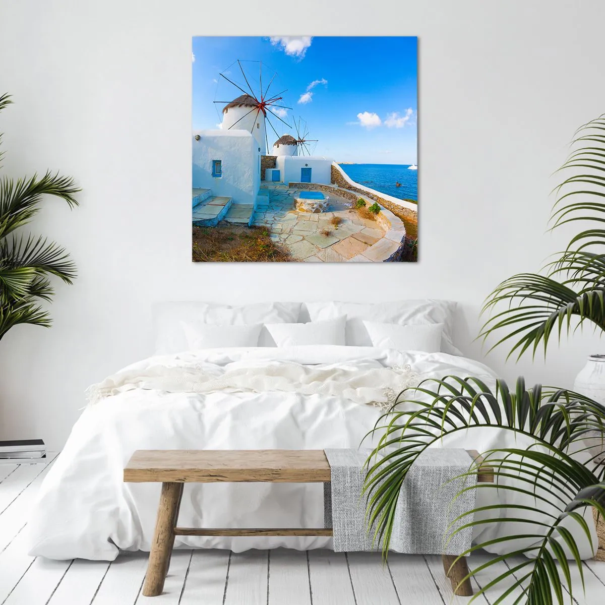 Bild auf Leinwand - Leinwandbild - Der blaue Wind vom Meer - 30x30 cm