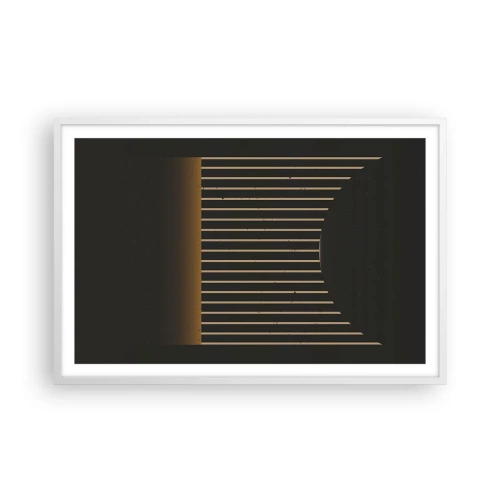 Poster in einem weißen Rahmen - Die Dunkelheit erkunden - 91x61 cm