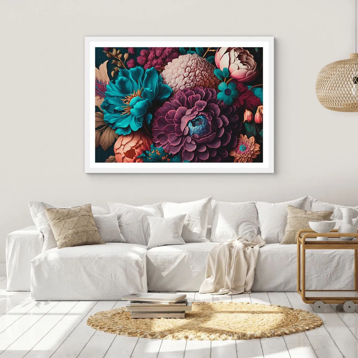 Poster in einem weißen Rahmen - Natur in Hülle und Fülle - 40x30 cm