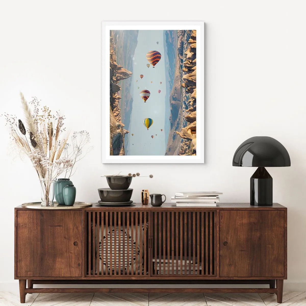 Poster in einem weißen Rahmen - Hier ist alles möglich - 40x50 cm