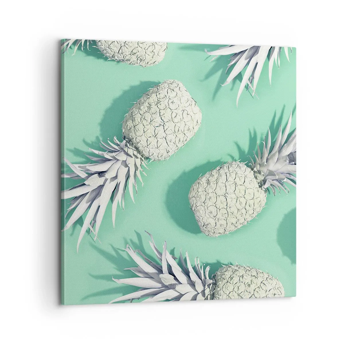 Bild auf Leinwand - Leinwandbild - Das passt gut zu Minze - 60x60 cm