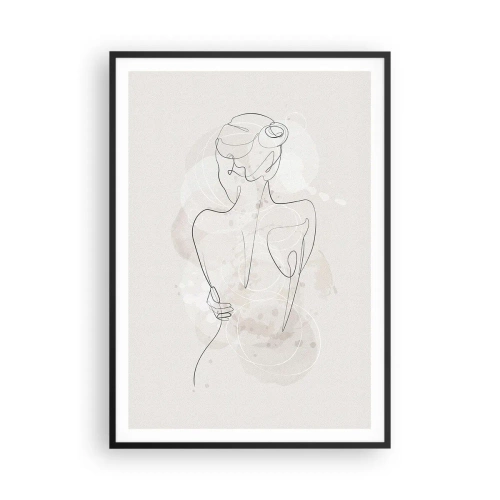 Poster in einem schwarzem Rahmen - Wie ein sensibles Instrument - 70x100 cm