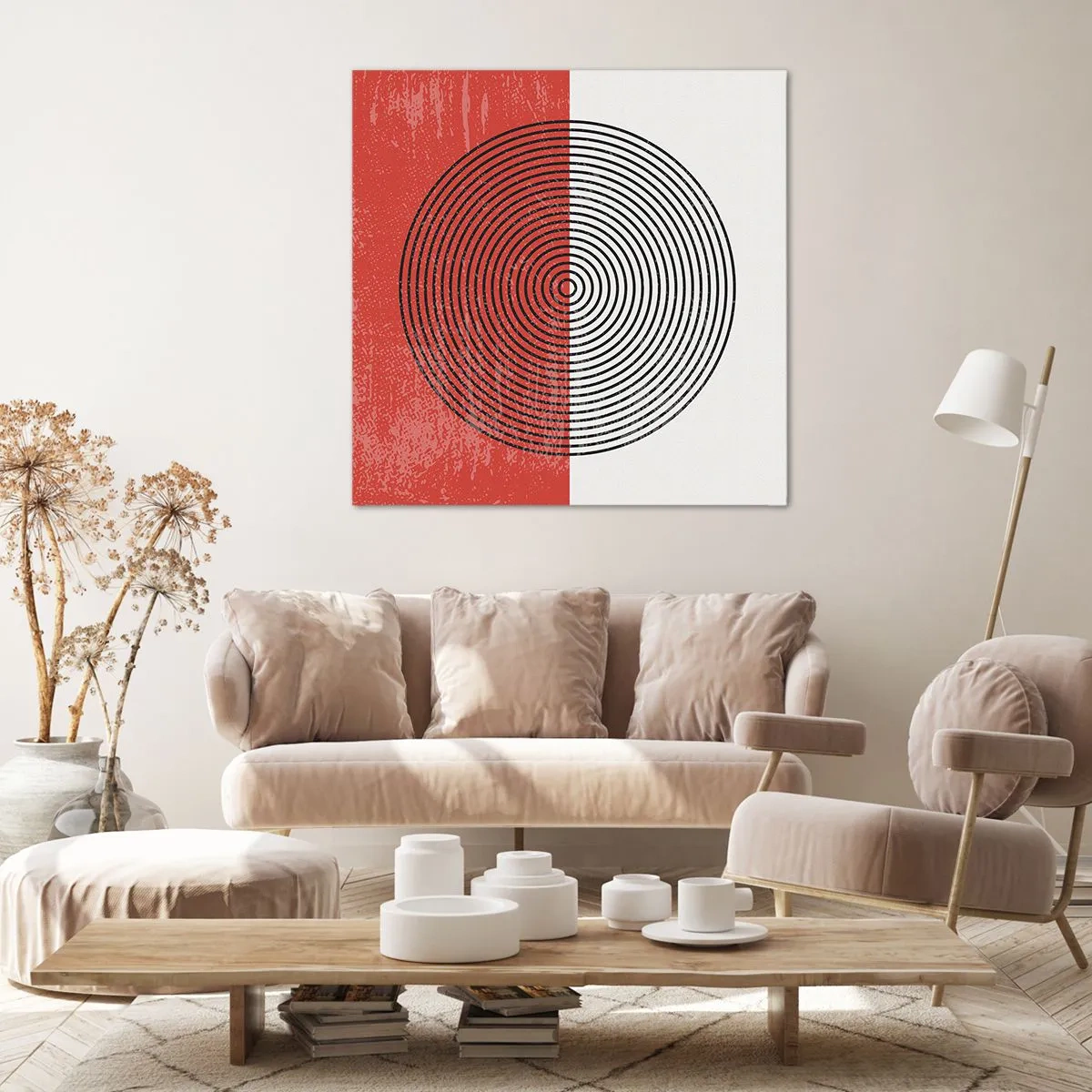 Bild auf Leinwand - Leinwandbild - Auf den Punkt gebracht - 50x50 cm