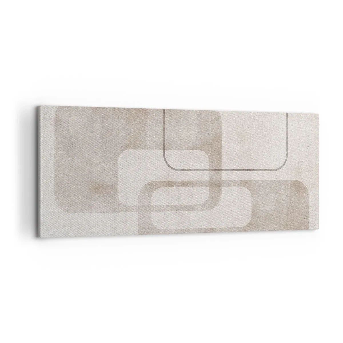 Bild auf Leinwand - Leinwandbild - Geometrische Fuge - 100x40 cm