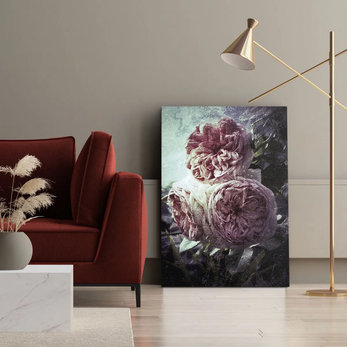 Bild auf Leinwand - Leinwandbild - In romantischer Atmosphäre - 80x120 cm