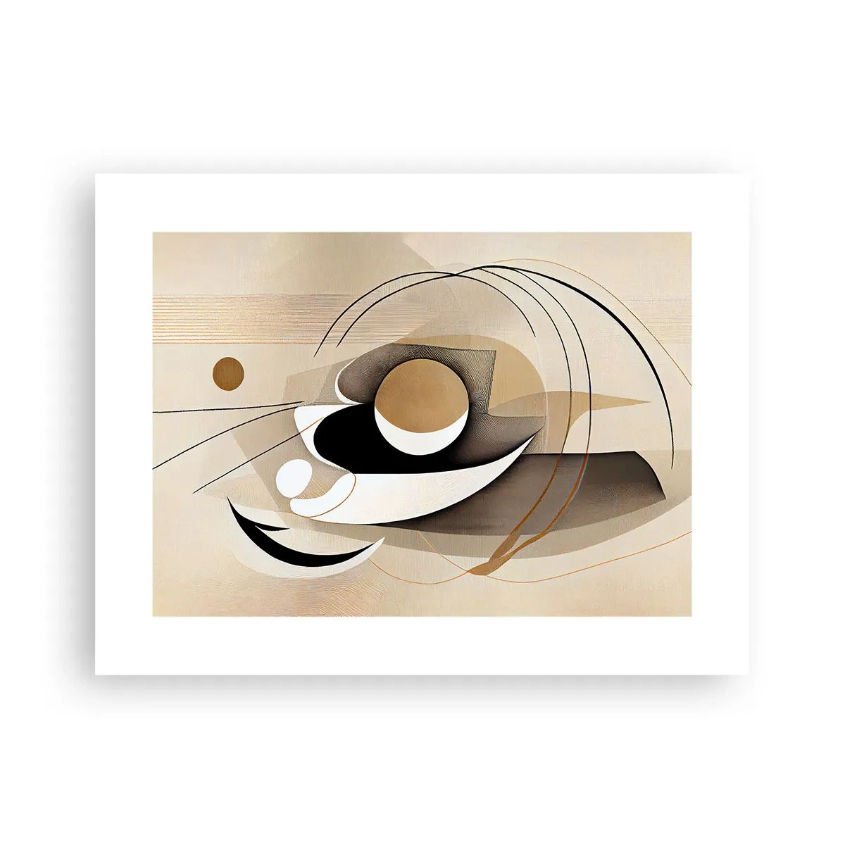 Poster - Komposition: die Essenz des Wortes - 40x30 cm