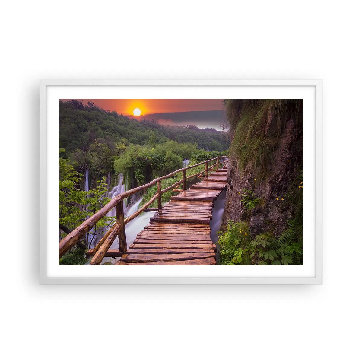 Poster in einem weißen Rahmen - Schönheit jenseits des Glaubens - 70x50 cm