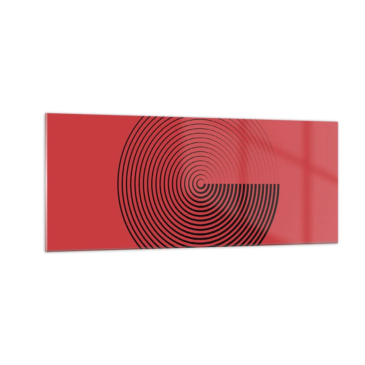 Glasbild - Bild auf glas - Kreisbewegung - 100x40 cm