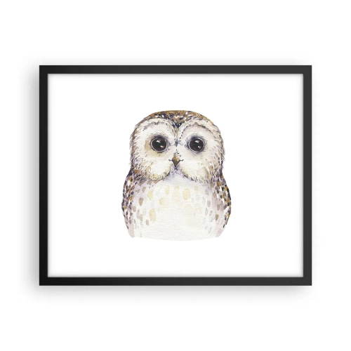 Poster in einem schwarzem Rahmen - Schau mir in die Augen - 50x40 cm