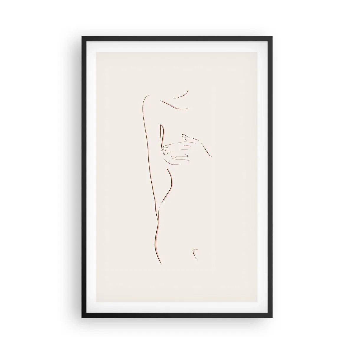 Poster in einem schwarzem Rahmen - Die Form des Verlangens - 61x91 cm