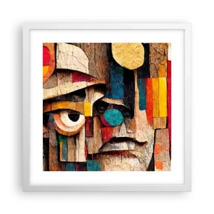 Poster in einem weißen Rahmen - Ich sehe dich… - 40x40 cm