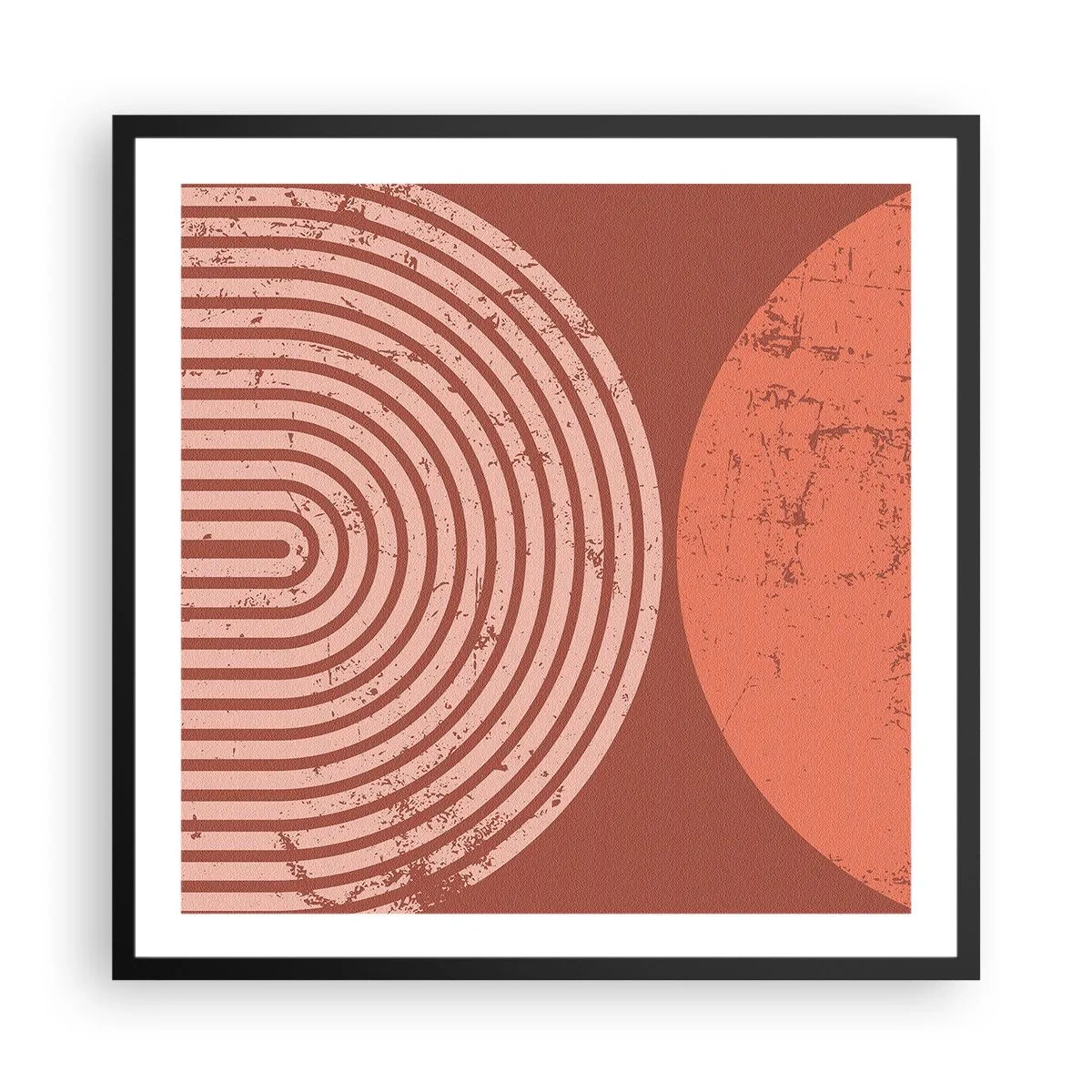 Poster in einem schwarzem Rahmen - Enge Beziehung - 60x60 cm