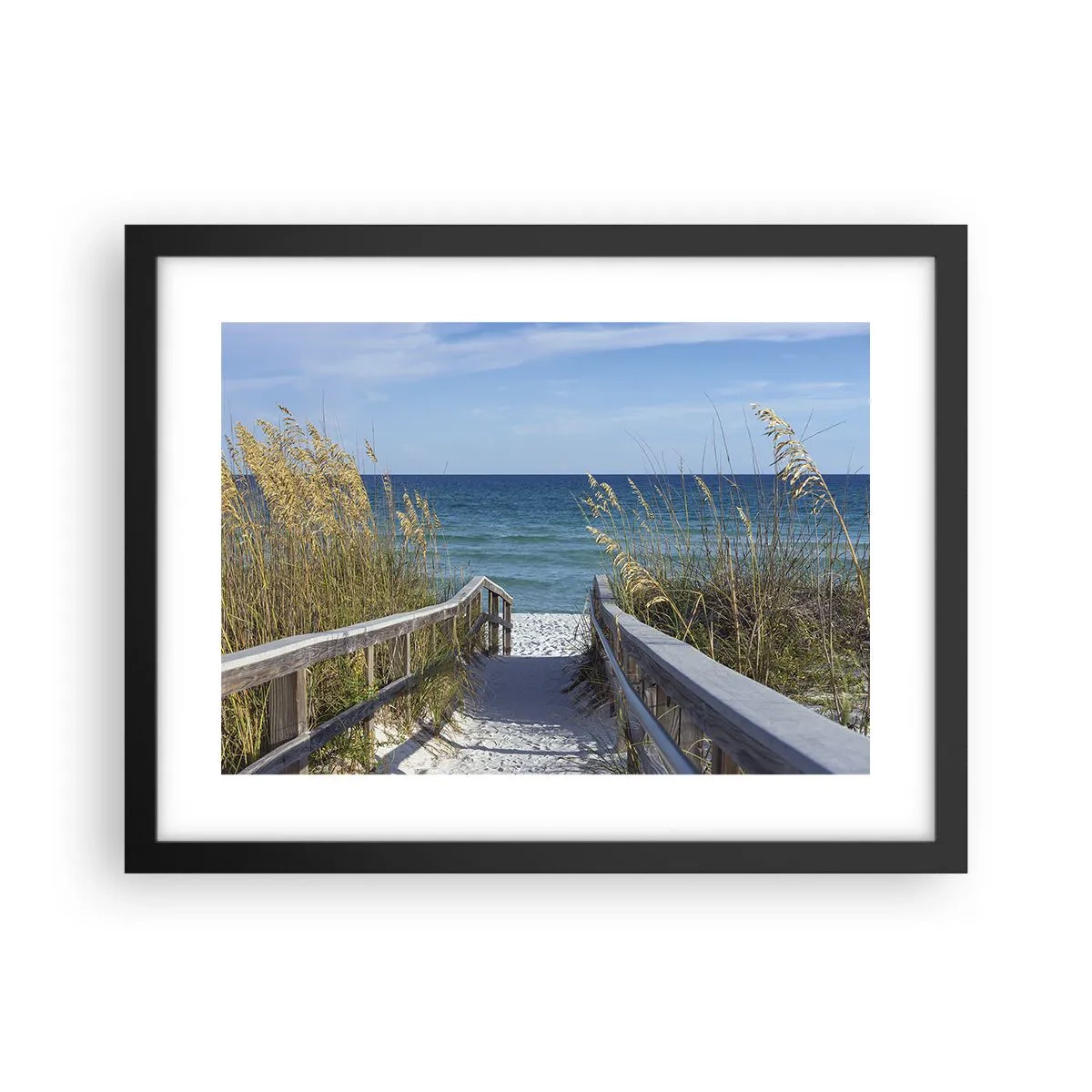 Poster in einem schwarzem Rahmen - In der Sonne, im Wind - 40x30 cm