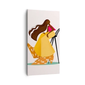 Bild auf Leinwand - Leinwandbild - Mode macht auch Spaß - 55x100 cm