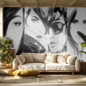 Fototapete Standard Eco - Schönheit multipliziert - Frau, Frauenaugen, Porträt einer Frau - 150x105 cm