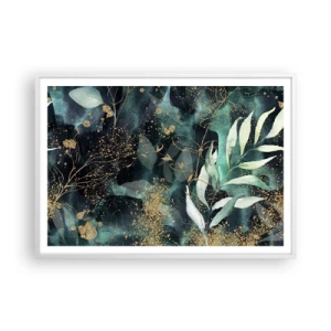 Poster in einem weißen Rahmen - Zaubergarten - 100x70 cm