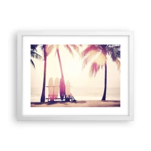 Poster in einem weißen Rahmen - Es wird ein toller Tag - 40x30 cm