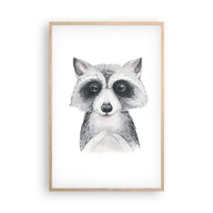 Poster in einem Rahmen aus heller Eiche - Ein Moment zum Bewegen - 61x91 cm