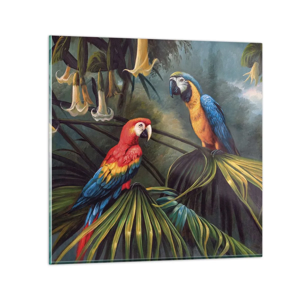 Glasbild - Bild auf glas - Romantik in den Tropen - 70x70 cm