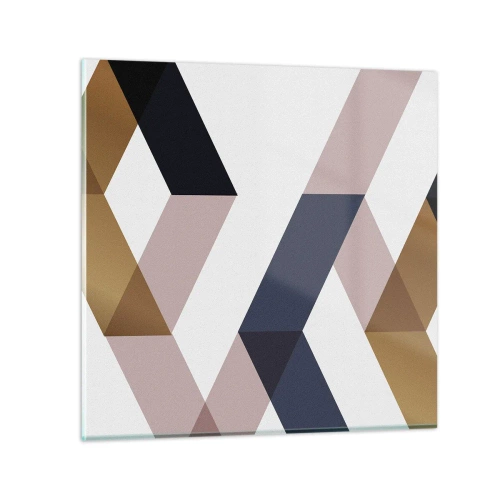 Glasbild - Bild auf glas - Ebenen und Winkel - 50x50 cm