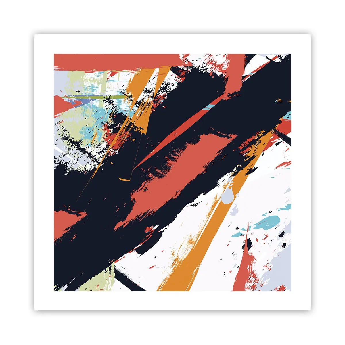 Poster - Dynamische Komposition - 50x50 cm