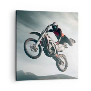 Bild auf Leinwand - Leinwandbild - Kein Spaß ohne Risiko - 60x60 cm