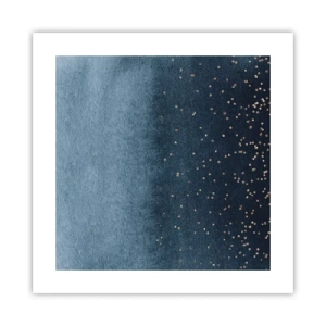 Poster - Komposition - blaue Phasen - 40x40 cm