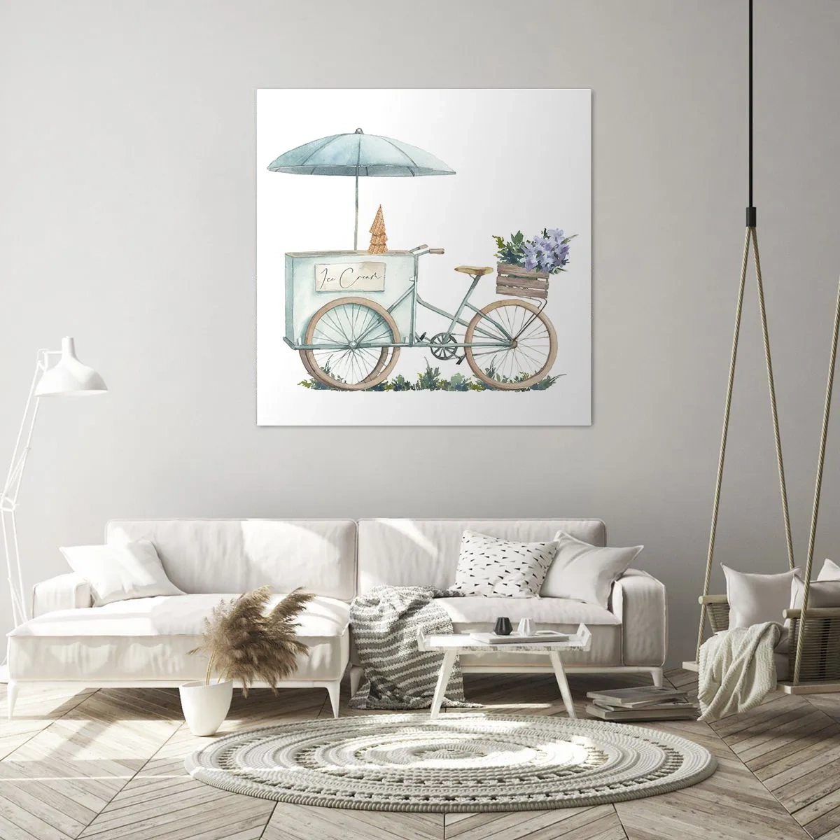 Bild auf Leinwand - Leinwandbild - Süße Erinnerung an den Sommer - 40x40 cm