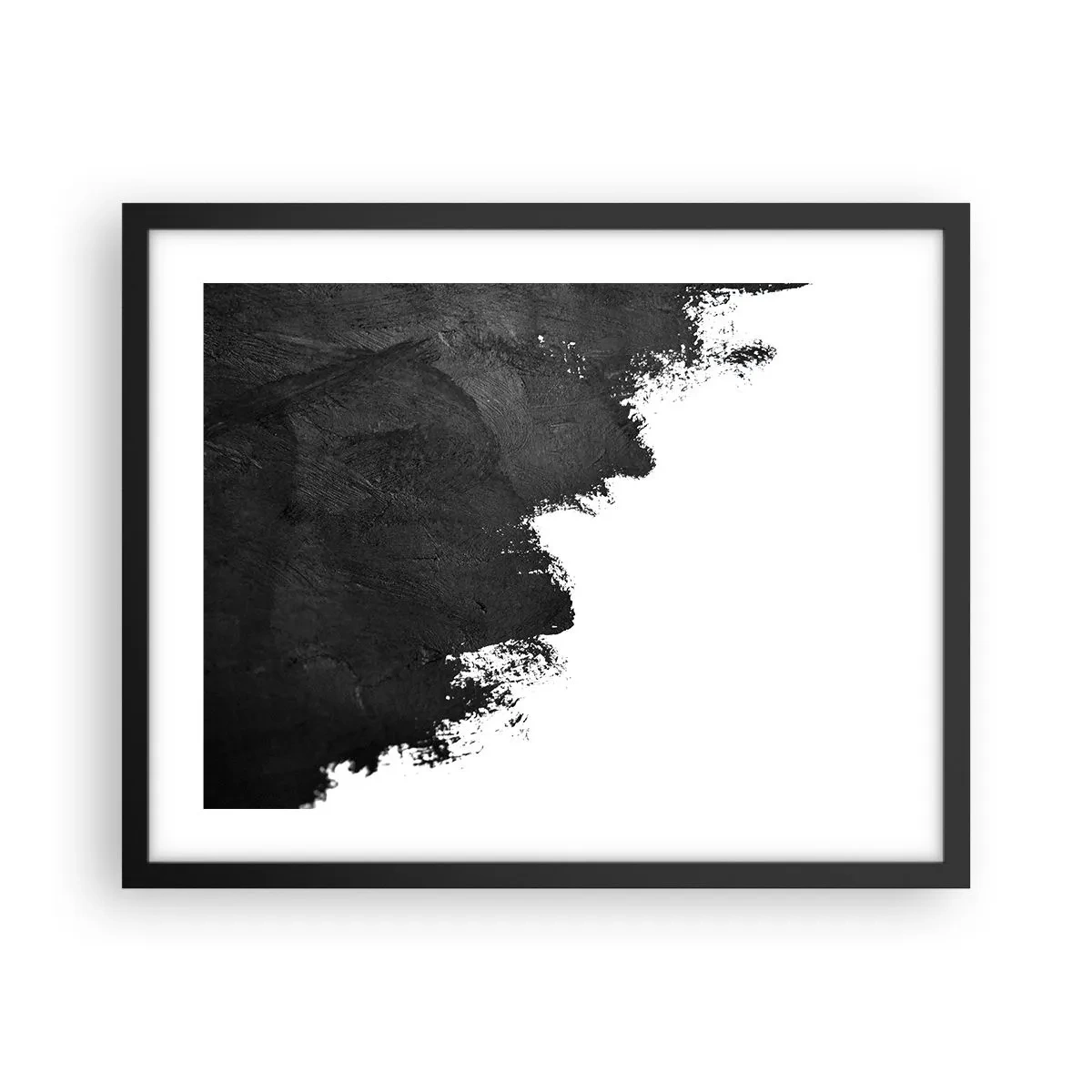 Poster in einem schwarzem Rahmen - Elemente: Erde - 50x40 cm