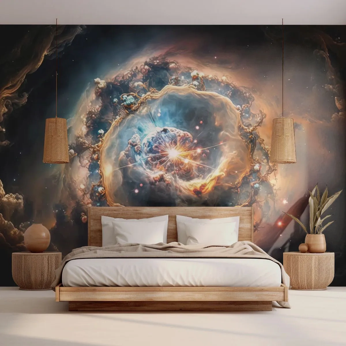 Fototapete Premium Canvas - Anfang - Universum, Kosmos, Galaxis - 250x175 cm
