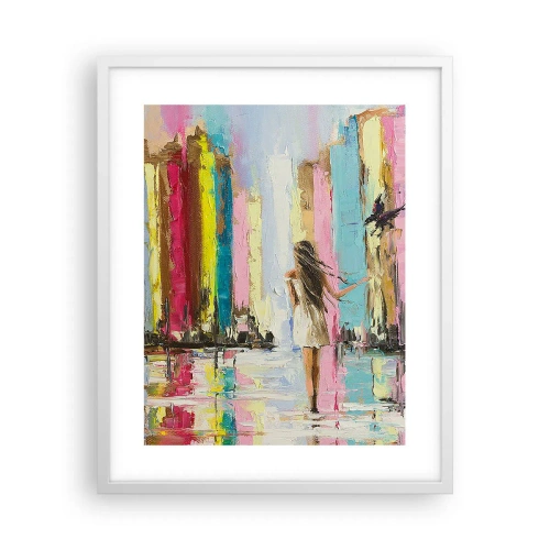 Poster in einem weißen Rahmen - Folge mir - 40x50 cm