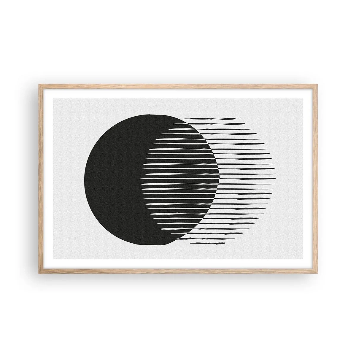 Poster in einem Rahmen aus heller Eiche - Sein Alter Ego - 91x61 cm