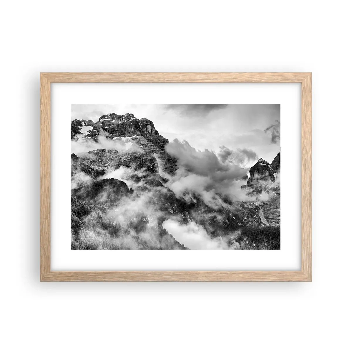 Poster in einem Rahmen aus heller Eiche - Schön und grausam - 40x30 cm