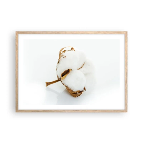 Poster in einem Rahmen aus heller Eiche - Von Natur aus weich - 70x50 cm
