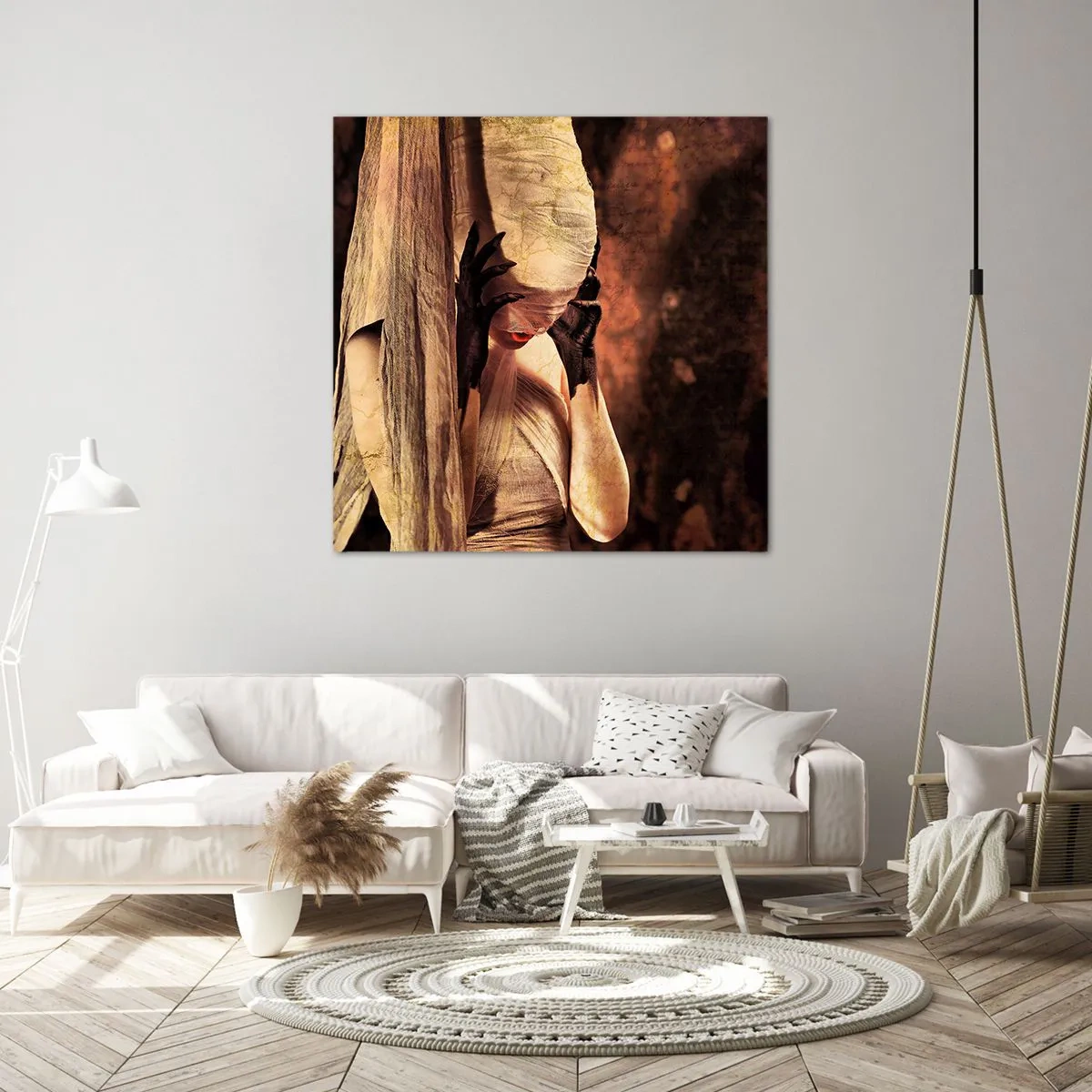 Bild auf Leinwand - Leinwandbild - Zwischen Gut und Böse - 60x60 cm