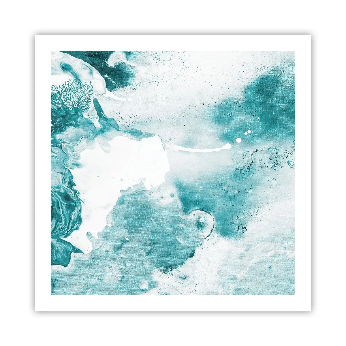 Poster - Morast von Blau - 60x60 cm