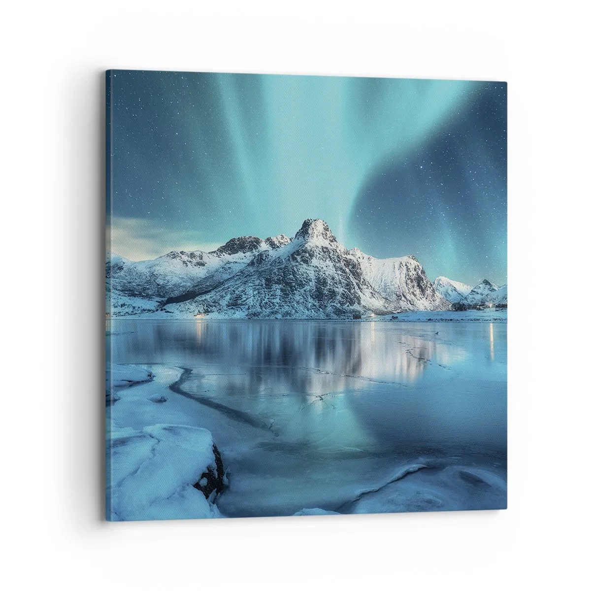 Bild auf Leinwand - Leinwandbild - Lichtnacht - 70x70 cm