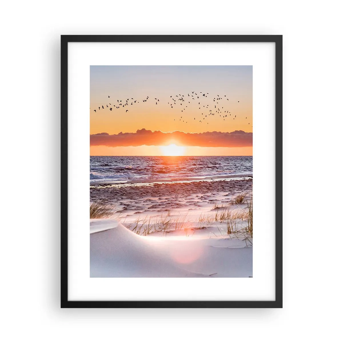Poster in einem schwarzem Rahmen - Horizontale Landschaft - 40x50 cm