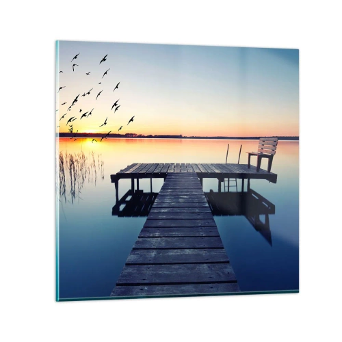 Glasbild - Bild auf glas - Das war ein guter Tag - 50x50 cm