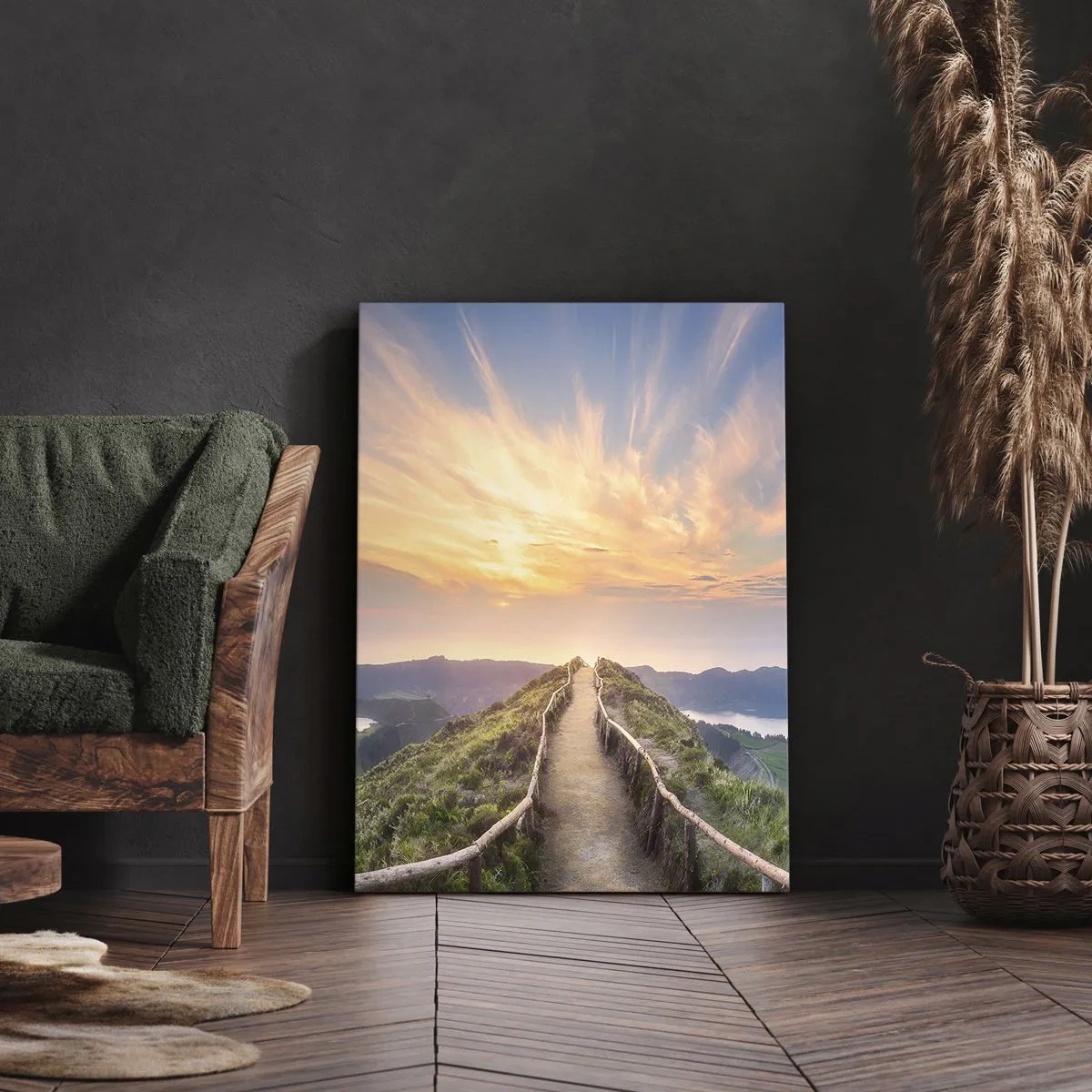 Bild auf Leinwand - Leinwandbild - Nah am Himmel - 65x120 cm