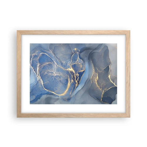 Poster in einem Rahmen aus heller Eiche - Goldstaub - 40x30 cm