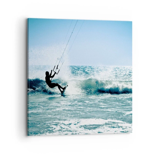 Bild auf Leinwand - Leinwandbild - Hinreißen lassen - 70x70 cm