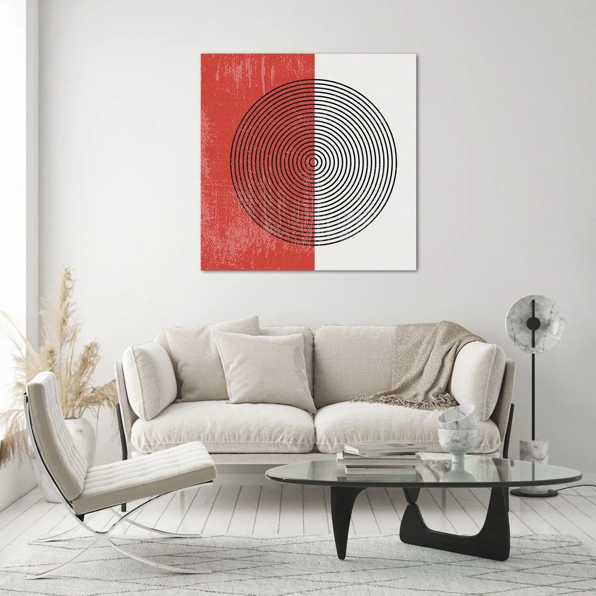 Glasbild - Bild auf glas - Auf den Punkt gebracht - 70x70 cm